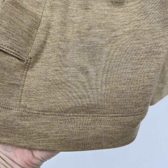 St. John Spa Beige Zip Up Cowl Neck Lightweight Jacket L Lounge Leisure Beach - Picture 2 of 10